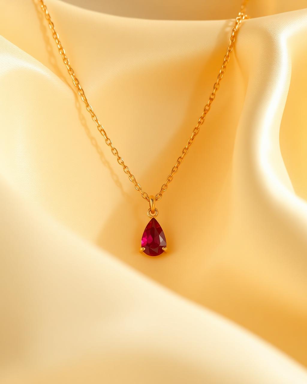 Qalb Ruby Pendant — view 1
