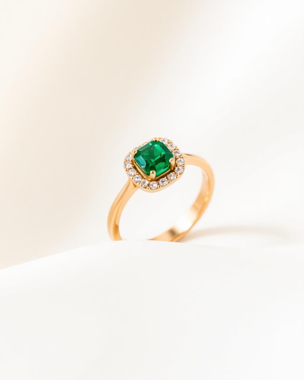 Zumurrud Halo Ring — view 2